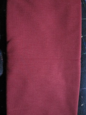 red wool doubleknit
